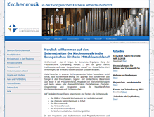 Tablet Screenshot of kirchenmusik-ekm.de